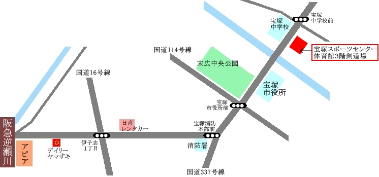 宝塚教室地図